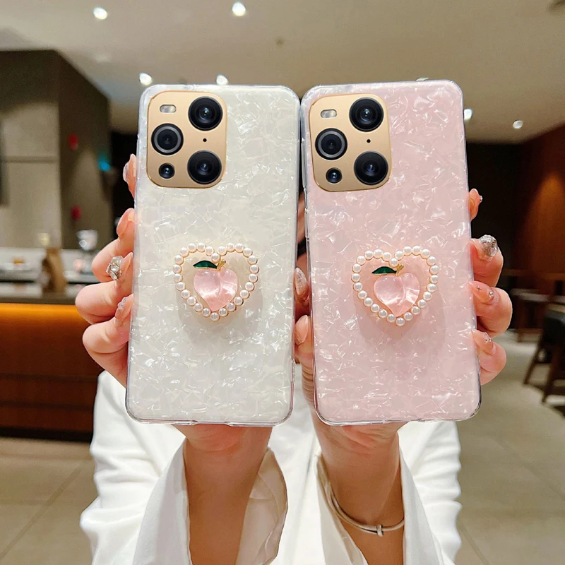 Pink Peach Decoration Phone Case For OPPO Find X3 Pro Find X3 Lite Find X3 Neo Coque Protection Back Cover Shockproof Case
Pink Peach Decoration Phone Case For OPPO Find X3 Pro Find X3 Lite Find X3 Neo Coque Protection Back Cover Shockproof Case