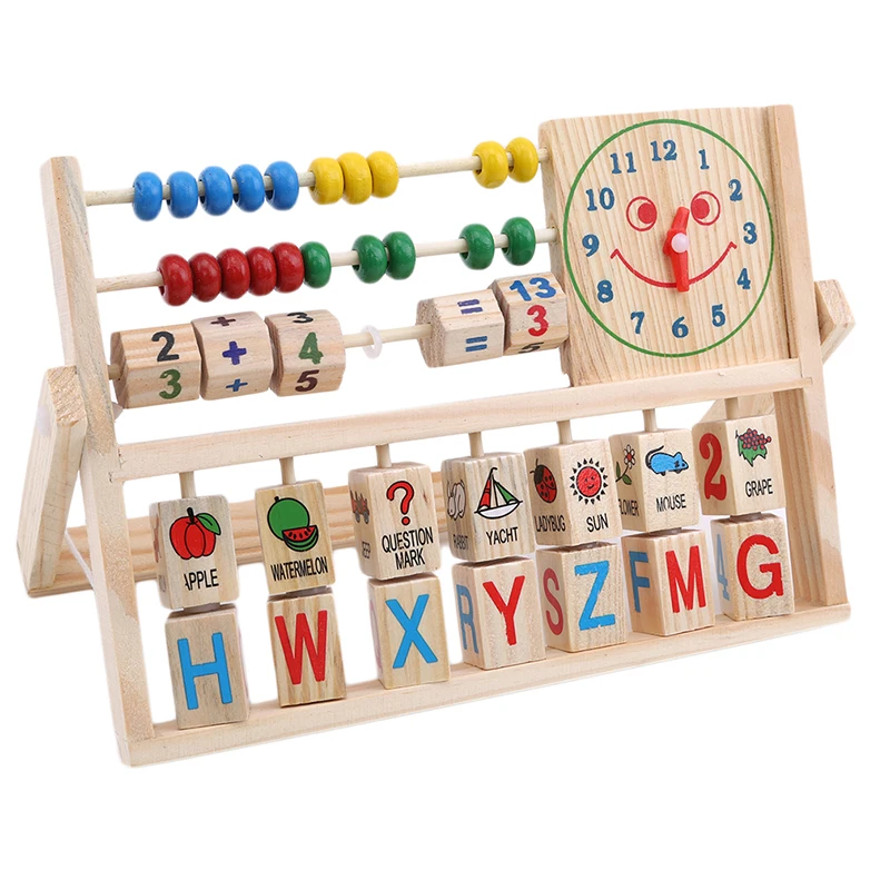 Colorful Wooden Calculation Frame Children's Multi-function Smile Face Clock Toy Early Education Puzzle Learning Toys
Colorful Wooden Calculation Frame Children's Multi-function Smile Face Clock Toy Early Education Puzzle Learning Toys