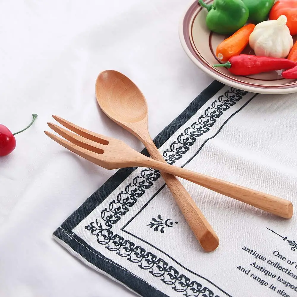 Portable Creative Wood Handle Dessert Kitchen Ice Cream Wooden Spoon Utensils Tableware Fork
Portable Creative Wood Handle Dessert Kitchen Ice Cream Wooden Spoon Utensils Tableware Fork