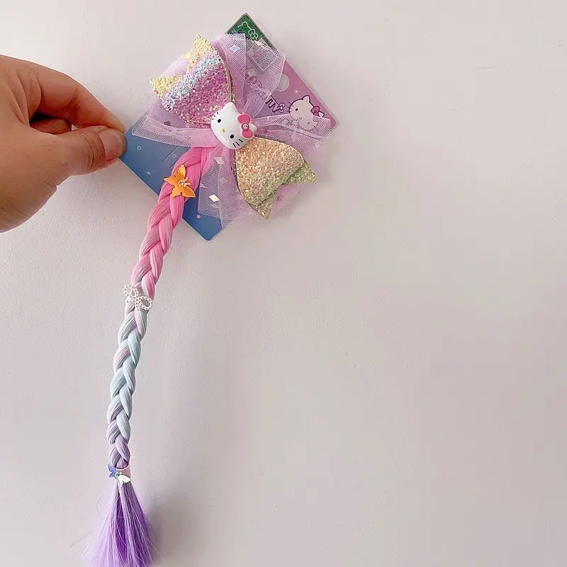 New Hellokitty Children's Bow Sequin Gauze Braid Duckbill Clip Hair Clips Hair Accessories Headwear for Women
New Hellokitty Children's Bow Sequin Gauze Braid Duckbill Clip Hair Clips Hair Accessories Headwear for Women