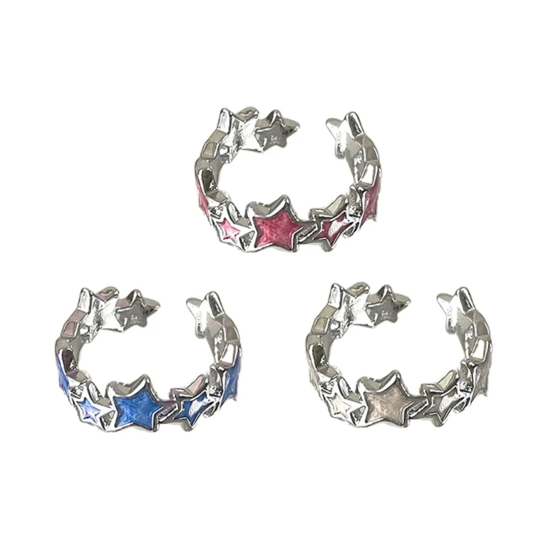 3Pcs Gothic Vintage Five pointed Star Rings Harajuku Y2k Accessory Dopamine Hip Hop Star Finger Rings Couple Jewelry
3Pcs Gothic Vintage Five pointed Star Rings Harajuku Y2k Accessory Dopamine Hip Hop Star Finger Rings Couple Jewelry
