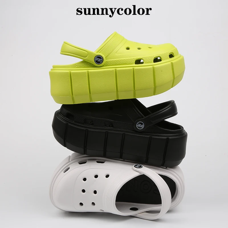 Sunny Color Height Increasing Heel Hole Shoes Women's Summer Fashion Thick Bottom for Outdoors Sandals Platform Heel Ins Trendy
Sunny Color Height Increasing Heel Hole Shoes Women's Summer Fashion Thick Bottom for Outdoors Sandals Platform Heel Ins Trendy