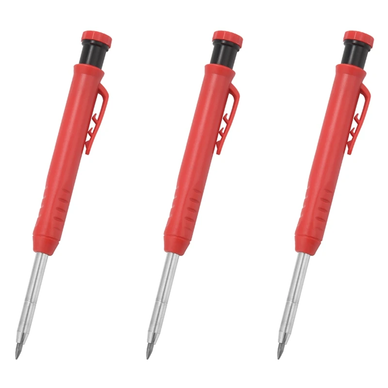 3X Deep Hole Marker Premium Mechanical Pencil Marker With Integrated Sharpener-For Wood, Metal,Stone I Drill Hole Marker 
3X Deep Hole Marker Premium Mechanical Pencil Marker With Integrated Sharpener-For Wood, Metal,Stone I Drill Hole Marker