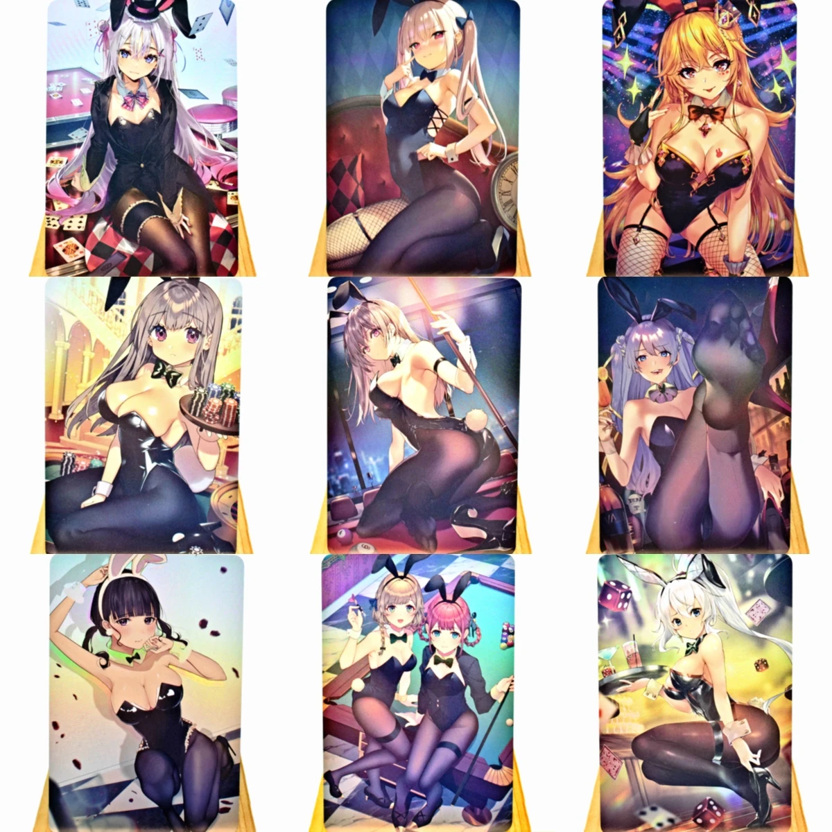 9 штук/Набор Аниме мобильная игра ACG Black Silk Bunny Girl Game Fan Mika коллекция Flash Kawaii сексуальная девушка коллекция открыток
9 штук/Набор Аниме мобильная игра ACG Black Silk Bunny Girl Game Fan Mika коллекция Flash Kawaii сексуальная девушка коллекция открыток