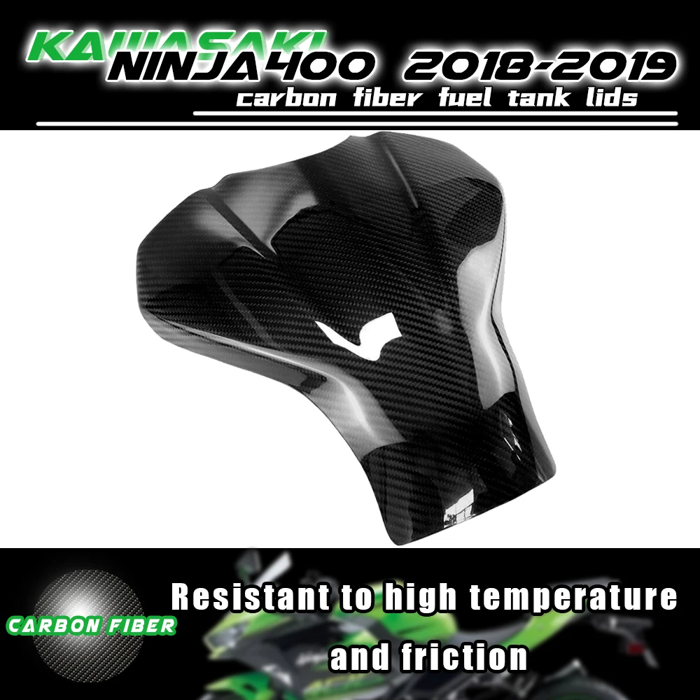 

Для Kawasaki Ninja 400 2018 2019 топливный резервуар-капот 100% полностью из углеродного волокна Обтекатели аксессуары для мотоциклов