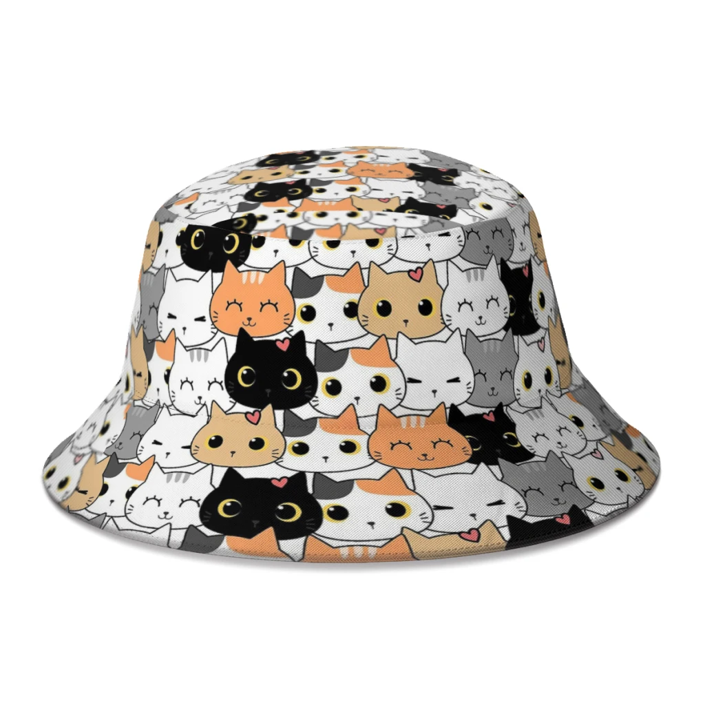 2022 New Summer Kawaii Cats Bucket Hats for Unisex Outdoor Travel Foldable Bob Fisherman Hats Girls Boys Panama
2022 New Summer Kawaii Cats Bucket Hats for Unisex Outdoor Travel Foldable Bob Fisherman Hats Girls Boys Panama