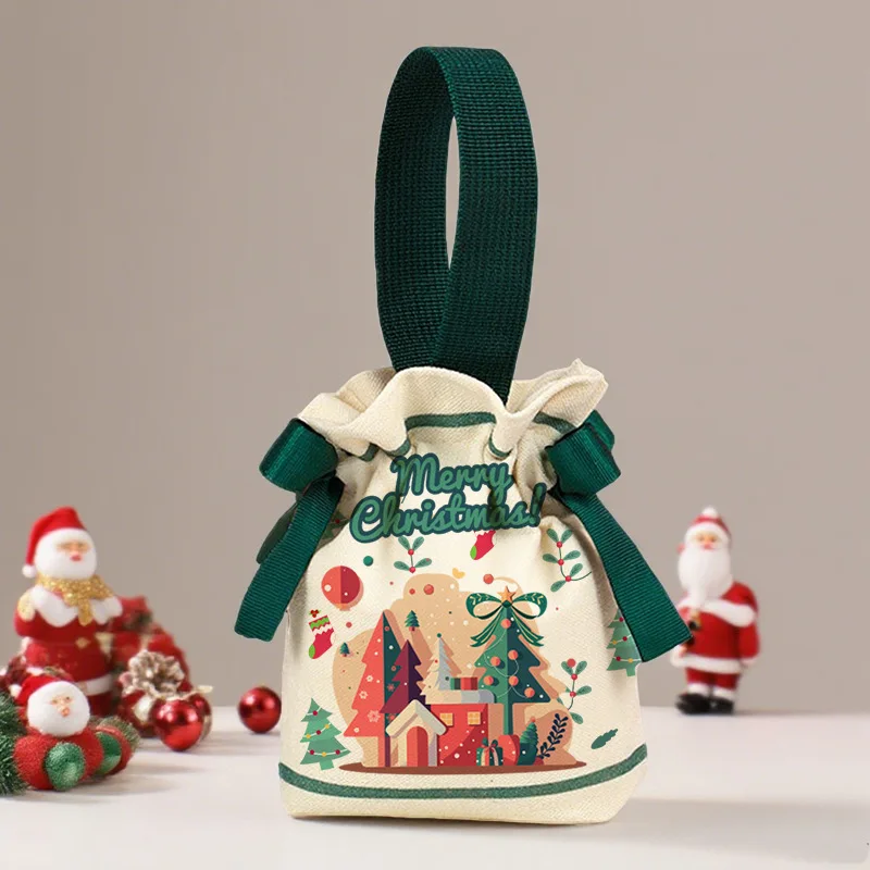 Рождественская холщовая сумка 15х16 см
Рождественская холщовая сумка 15х16 см