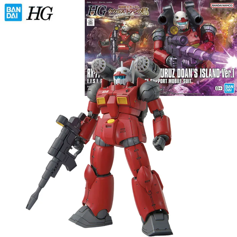 

Bandai Genuine Gundam Model Garage Kit HG Series 1/144 Anime Figure RX-77-02 GUNCANNON Action Toys for Boys Collectible Model