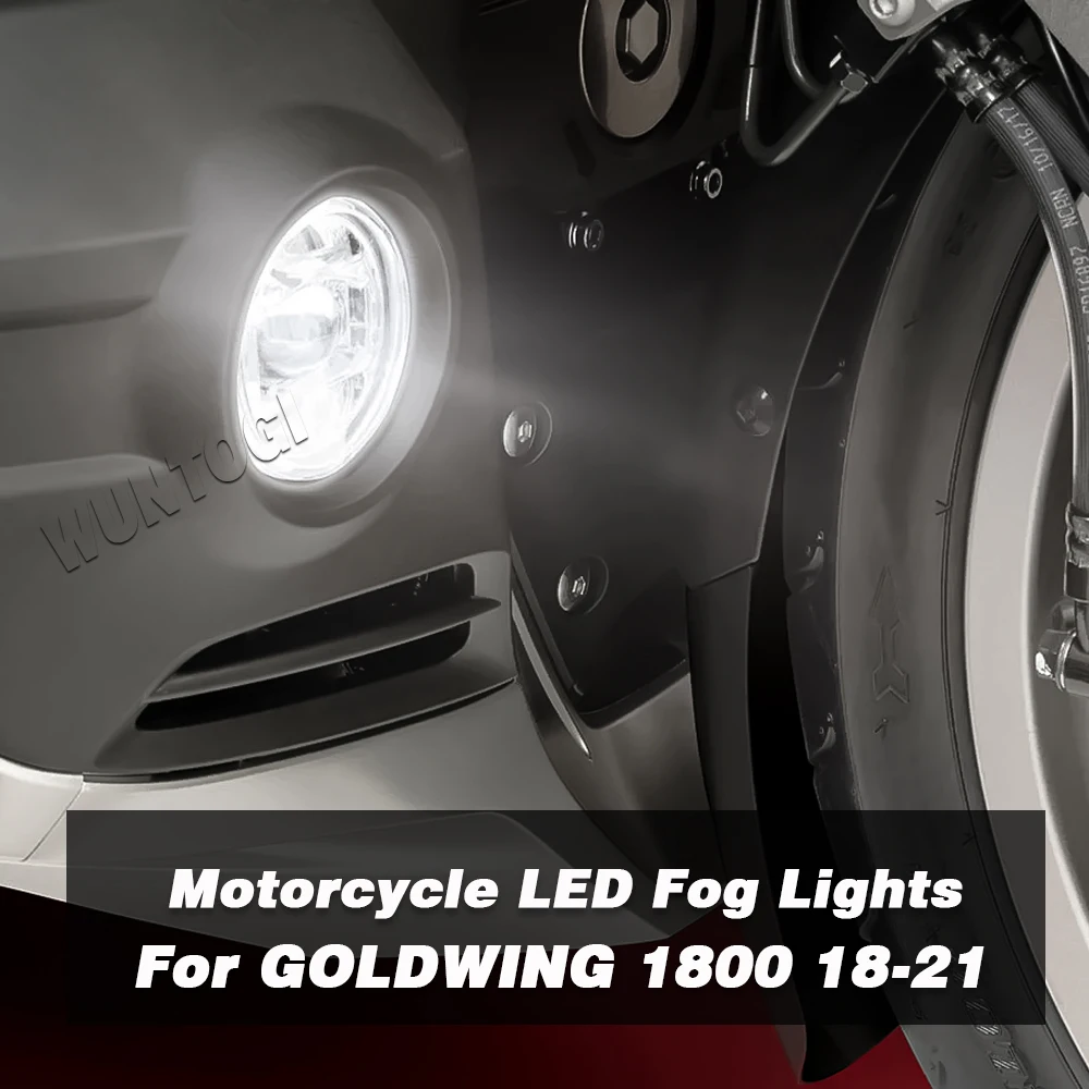 

GL1800 Motorcycle LED Fog Lamp Strobe Foglights LED Driving Fog Light For Honda Goldwing 1800 GL1800 2018 2019 2020 2021 DOT