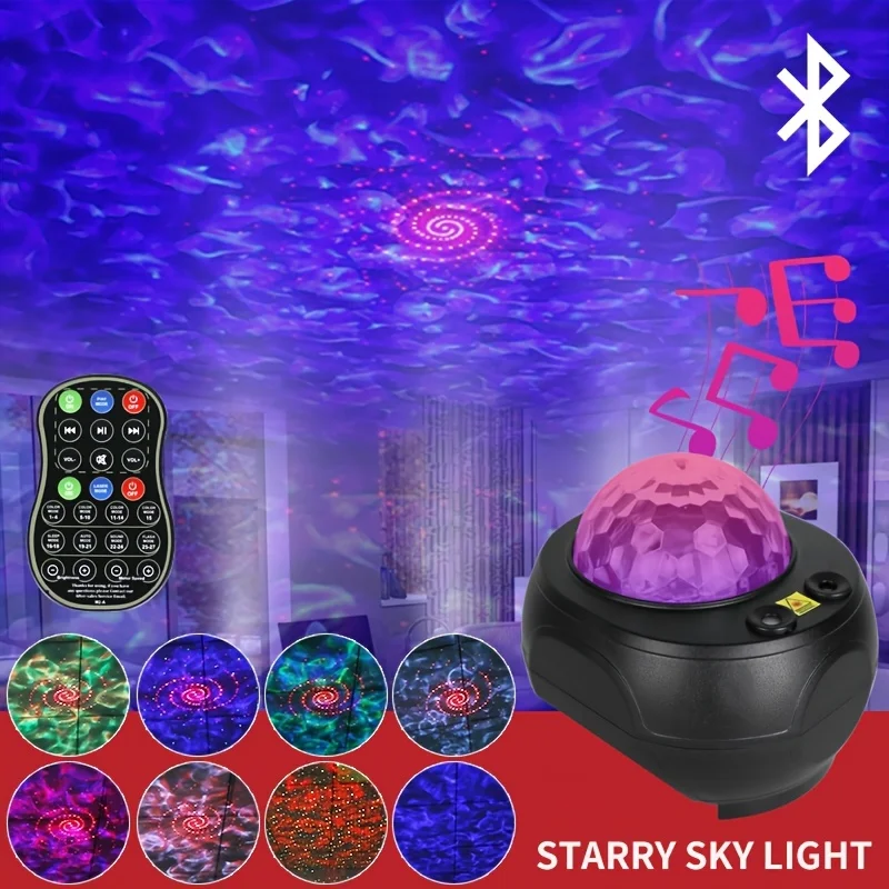1pc Star Projector Galaxy Light, Remote Controlled Night Light With Timing Function & Remote Control, Music Player Perfect For B 
1pc Star Projector Galaxy Light, Remote Controlled Night Light With Timing Function & Remote Control, Music Player Perfect For B