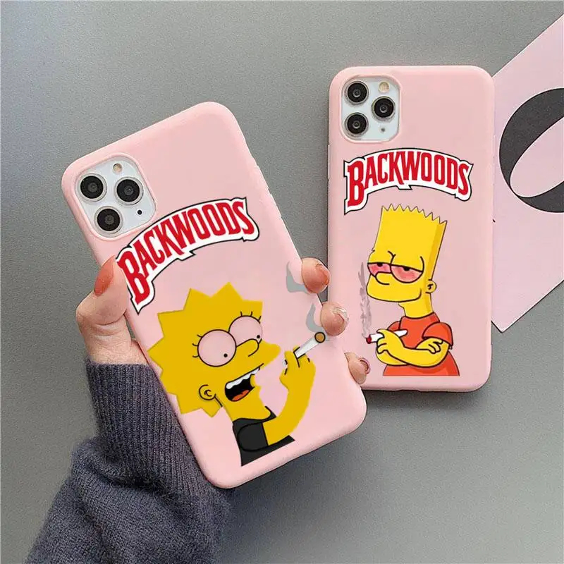 Simpson smoking backwoods Phone Case For iphone 13 12 11 Pro Max Mini XS 8 7 6 6S Plus X XR Matte Candy Pink Silicone cover
Simpson smoking backwoods Phone Case For iphone 13 12 11 Pro Max Mini XS 8 7 6 6S Plus X XR Matte Candy Pink Silicone cover