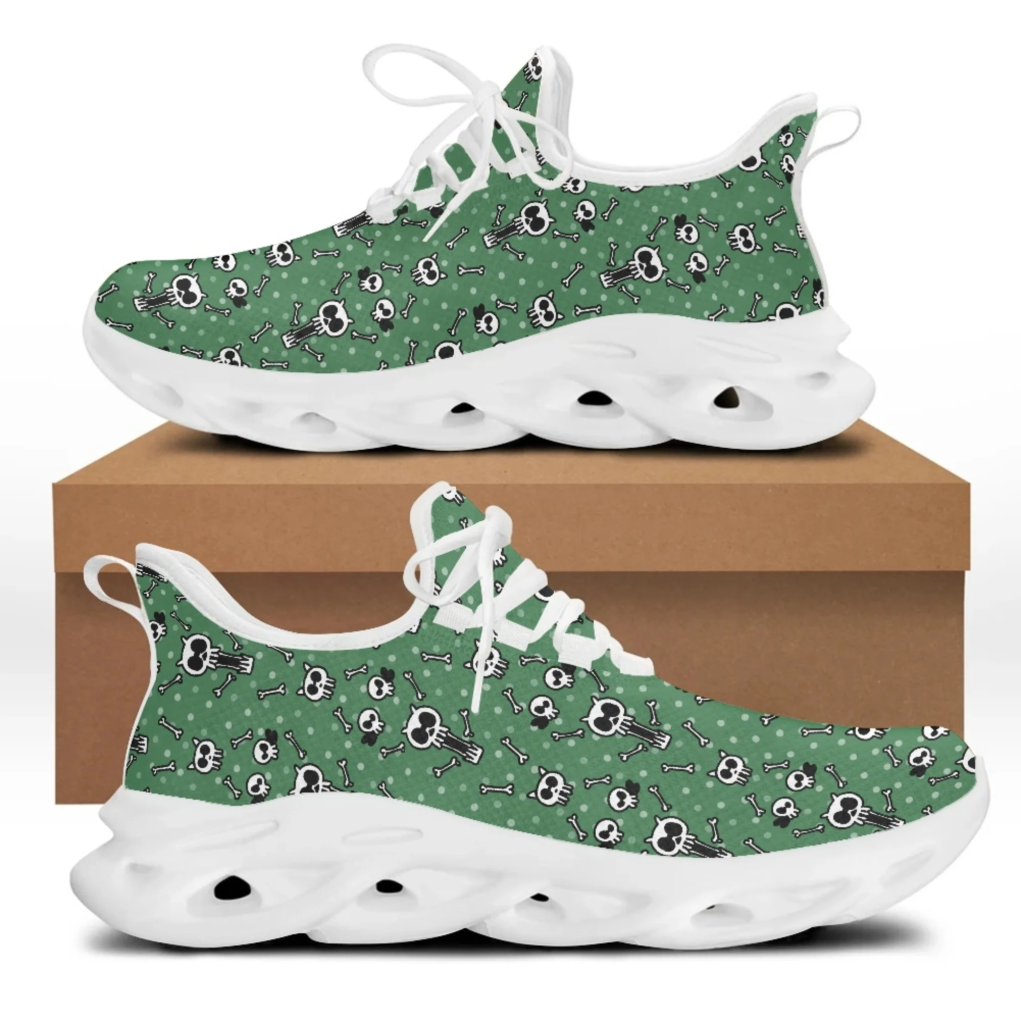 Yikeluo Skull Pattern Print Green Fashionable Design Flat 2023 Hot Sale Summer Running Shoes For Men Casual Sneaker Zapatillas
Yikeluo Skull Pattern Print Green Fashionable Design Flat 2023 Hot Sale Summer Running Shoes For Men Casual Sneaker Zapatillas