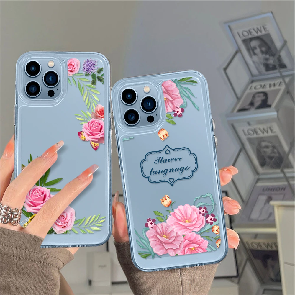 Rose Flower Floral Phone Case for iPhone 13 12 11 Pro Max Mini XS XR X Protection Shell Cover for iPhone14 ProMax Pink Fundas
Rose Flower Floral Phone Case for iPhone 13 12 11 Pro Max Mini XS XR X Protection Shell Cover for iPhone14 ProMax Pink Fundas