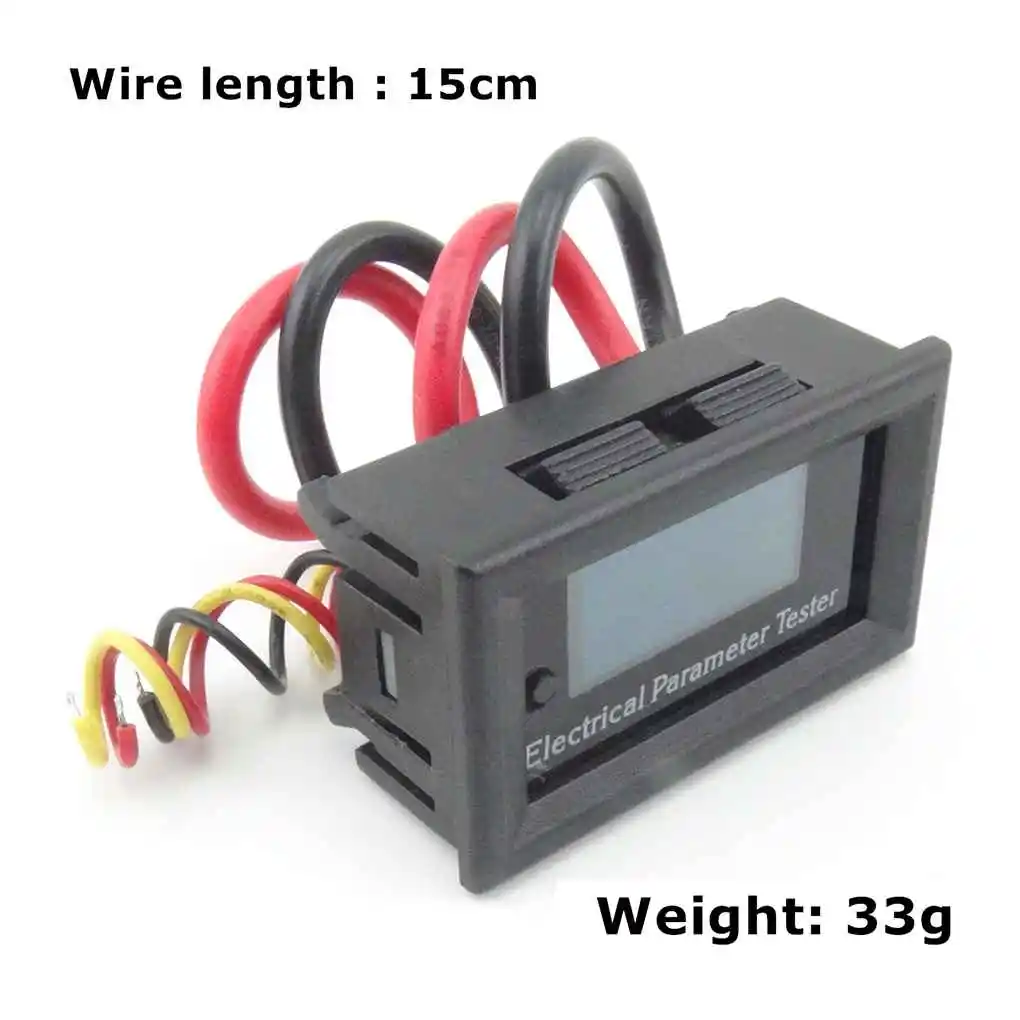 100V 20A 7in1 OLED Multifunction Tester Voltage Current Time Temperature Capacity Voltmeter Ammeter Electrical Meter
100V 20A 7in1 OLED Multifunction Tester Voltage Current Time Temperature Capacity Voltmeter Ammeter Electrical Meter