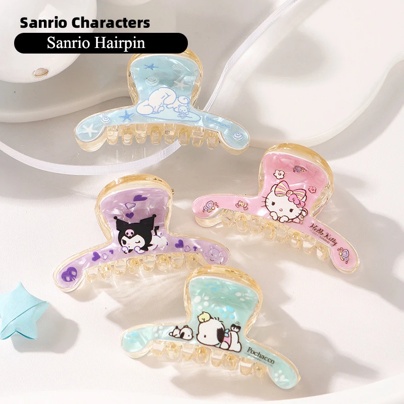 Kawaii Sanrio Pochacco Kuromi Cinnamoroll Hairpin Cartoon Figure Simple Girly Heart Y2K Fashion Grab Clip Cute Girls Gift
Kawaii Sanrio Pochacco Kuromi Cinnamoroll Hairpin Cartoon Figure Simple Girly Heart Y2K Fashion Grab Clip Cute Girls Gift