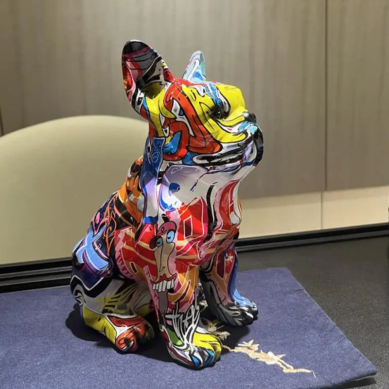 Colorful Dog Statue Living Room Decoration Creative Painted Color Bulldog Room Decor Desk Accessories Gift For Dog Lovers
Colorful Dog Statue Living Room Decoration Creative Painted Color Bulldog Room Decor Desk Accessories Gift For Dog Lovers