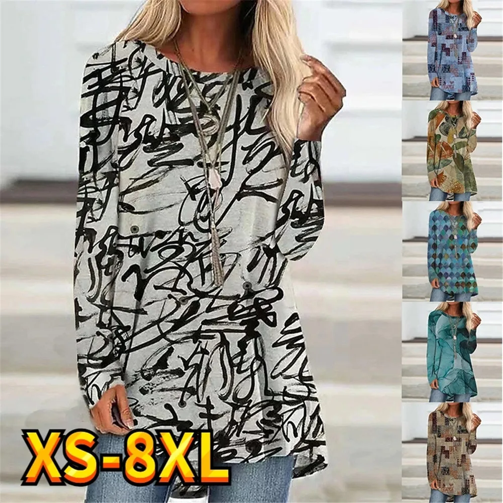 Women's Tops T Shirt Tee Chinese Calligraphy Cursive Script Casual Holiday Daily Home Long Sleeve Round Neck Essential XS-8XL
Women's Tops T Shirt Tee Chinese Calligraphy Cursive Script Casual Holiday Daily Home Long Sleeve Round Neck Essential XS-8XL