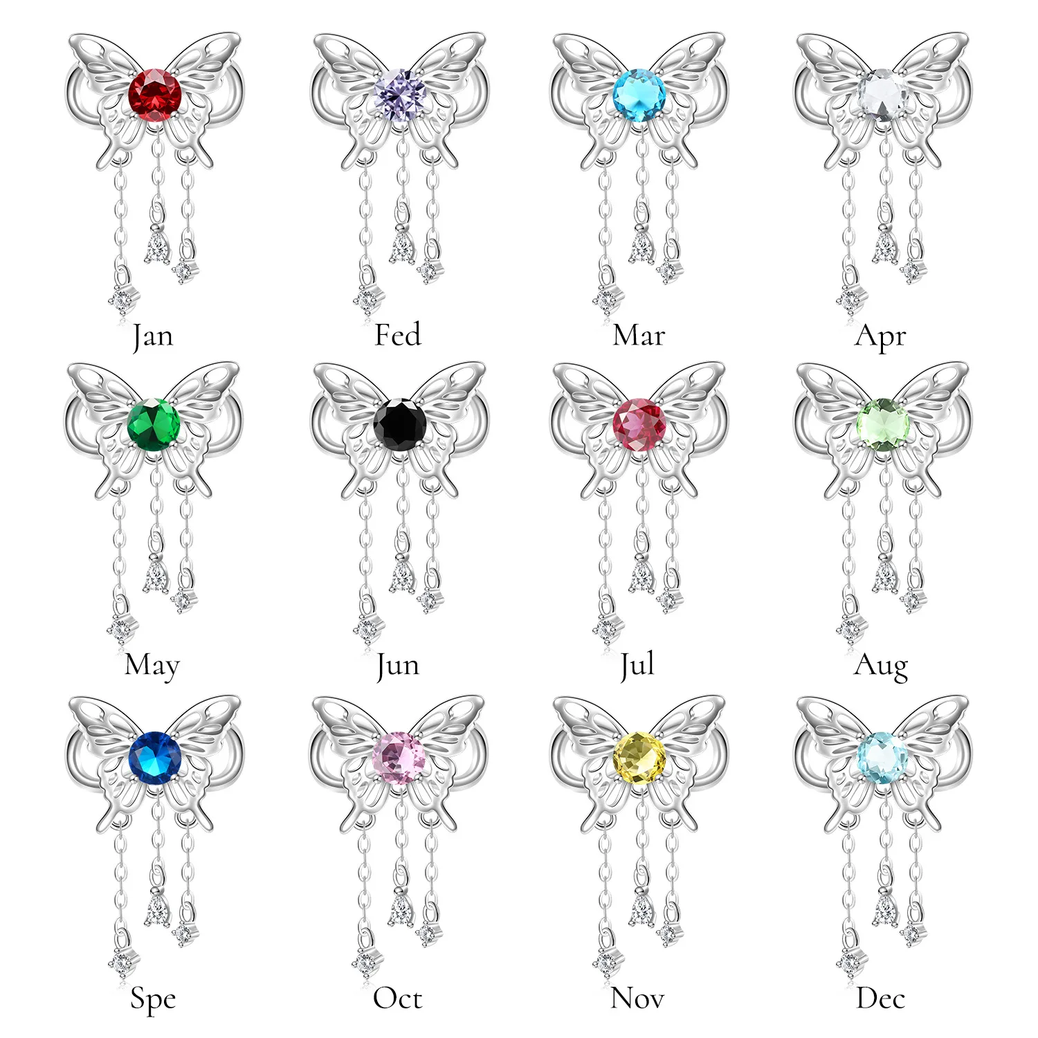 S925 Sterling Silver Charm Infinite Butterfly December Birthday Stone Beaded Fit Pandora Women's Bracelet Boutique Accessories
S925 Sterling Silver Charm Infinite Butterfly December Birthday Stone Beaded Fit Pandora Women's Bracelet Boutique Accessories