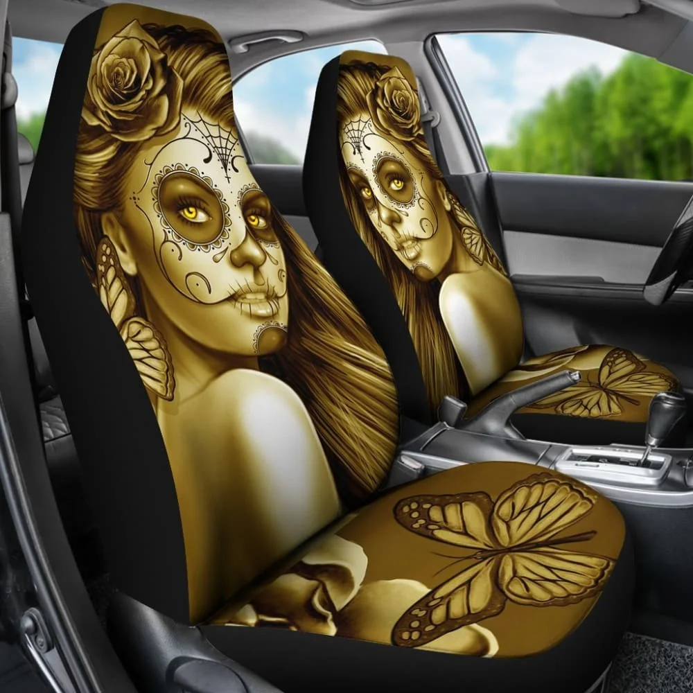 Calavera Fresh Look Design #2 Car Seat Covers (Hazel Sparkle & Shine Rose),Pack of 2 Universal Front Seat Protective Cover
Calavera Fresh Look Design #2 Car Seat Covers (Hazel Sparkle & Shine Rose),Pack of 2 Universal Front Seat Protective Cover