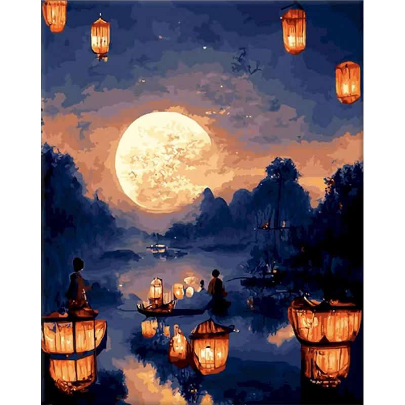 GATYZTORY Рисование по номерам самостоятельной сборки лунный свет 60x75 см масляная краска по номерам для взрослых детей искусственная Картина на... 
GATYZTORY Рисование по номерам самостоятельной сборки лунный свет 60x75 см масляная краска по номерам для взрослых детей искусственная Картина на...
