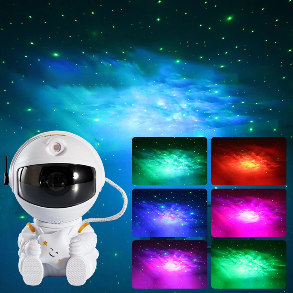 

Astronaut Galaxy Stars Projector Night Light LED Spaceman Starry Sky Projection Lamp for Kids Bedroom Living Room Decorative