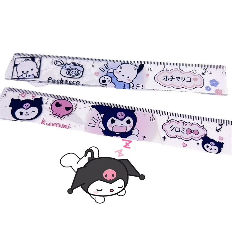 15cm Kuromi Pachacco Student Stationery Kawaii Sanrio Anime Cute Cartoon Sweet Girly Heart Ruler Toy for Girls
15cm Kuromi Pachacco Student Stationery Kawaii Sanrio Anime Cute Cartoon Sweet Girly Heart Ruler Toy for Girls