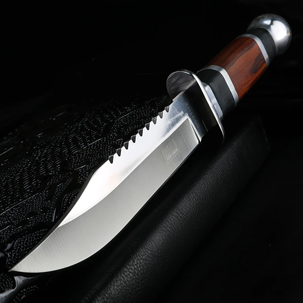 Rosewood handle fixed blade outdoor knife high hardness hunting knife camping multi-functional EDC knife
Rosewood handle fixed blade outdoor knife high hardness hunting knife camping multi-functional EDC knife