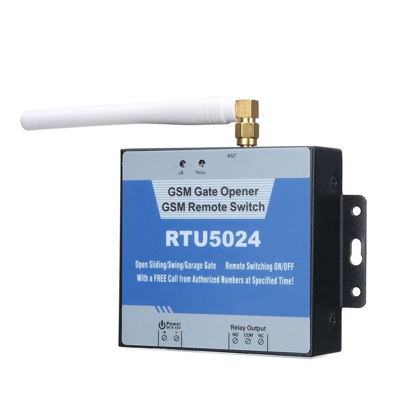 RTU5024 GSM Gate Relay Switch 850/900/1800/1900Mhz Remote Control Wireless Door Access Opener
RTU5024 GSM Gate Relay Switch 850/900/1800/1900Mhz Remote Control Wireless Door Access Opener