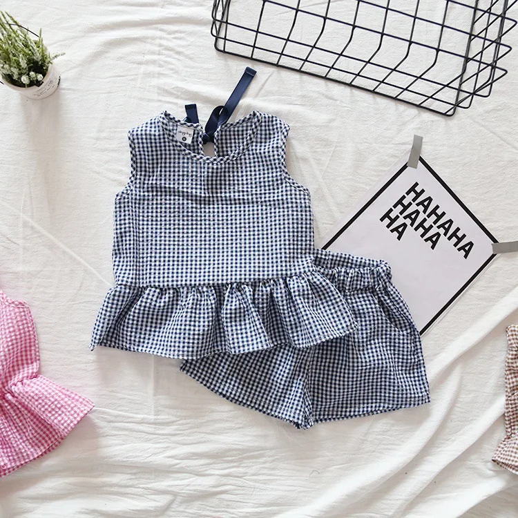 Toddler Girl Clothes Set Girls Summer Outfits Kids Children Fashion Plaid Sleeveless Top + Shorts 18M To 5 Years
Toddler Girl Clothes Set Girls Summer Outfits Kids Children Fashion Plaid Sleeveless Top + Shorts 18M To 5 Years