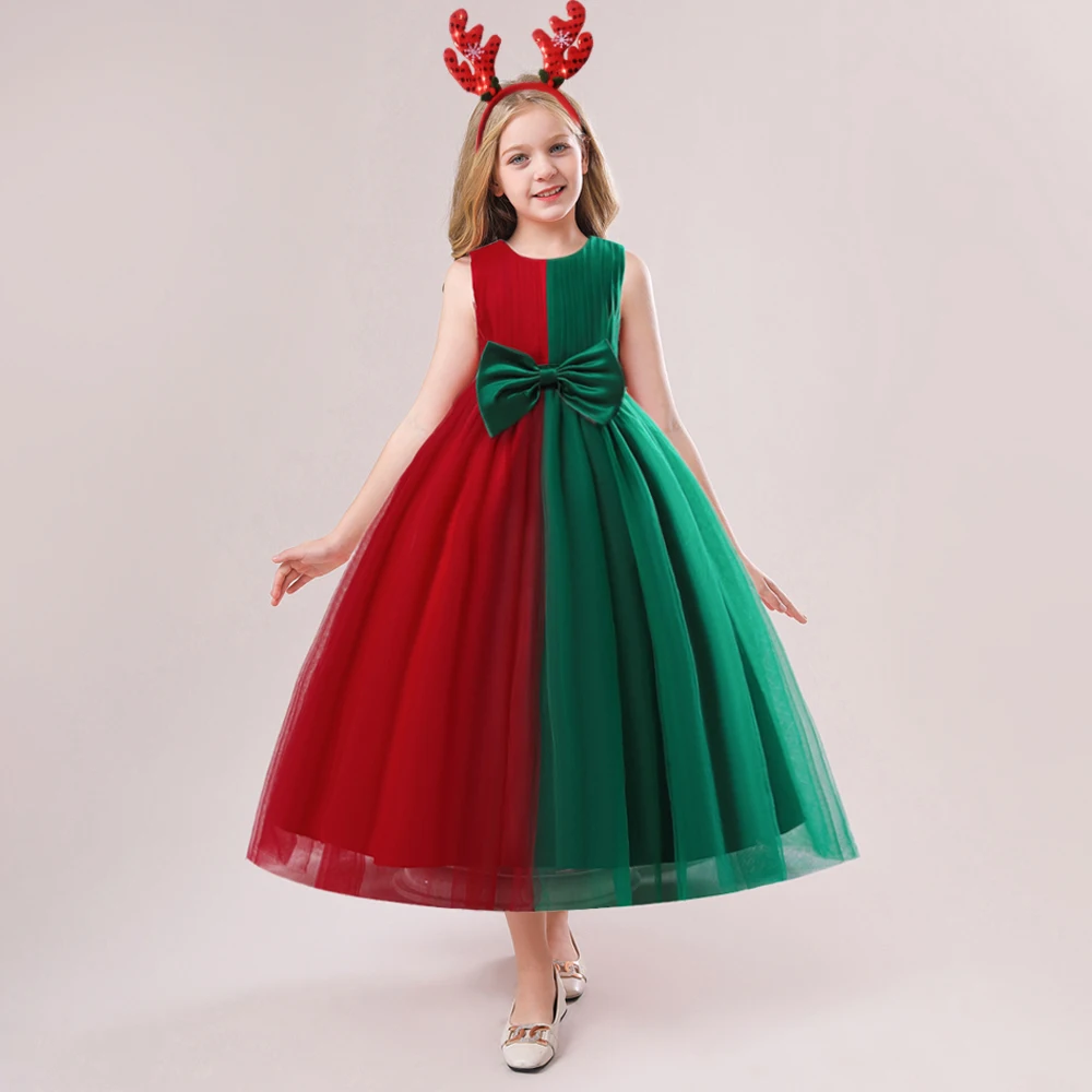 Big Bow Green Red Christmas Dress for Girl Wedding Costume Kids Clothe Xmas Party Birthday Princess Dresses Cosplay Gown Vestido
Big Bow Green Red Christmas Dress for Girl Wedding Costume Kids Clothe Xmas Party Birthday Princess Dresses Cosplay Gown Vestido