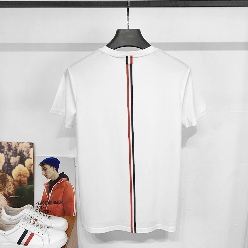 TB Tshirt Fashoin Brand Four-bar Men's Striped Cotton Summer Short-sleeved High Quality T-shirt Casual Trend Couple Wear
TB Tshirt Fashoin Brand Four-bar Men's Striped Cotton Summer Short-sleeved High Quality T-shirt Casual Trend Couple Wear