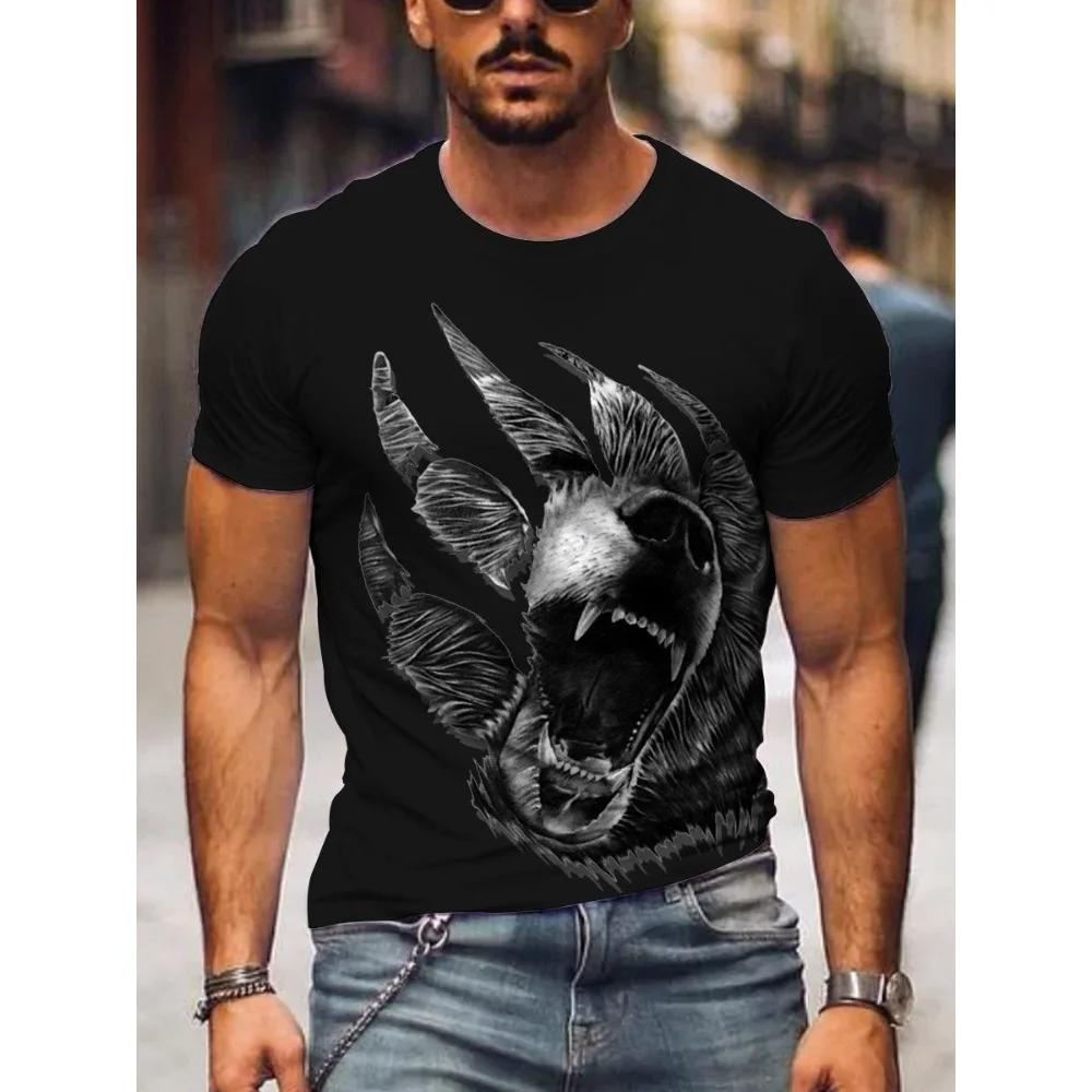 Мужская Повседневная футболка с коротким рукавом и принтом медведя
Мужская Повседневная футболка с коротким рукавом и принтом медведя