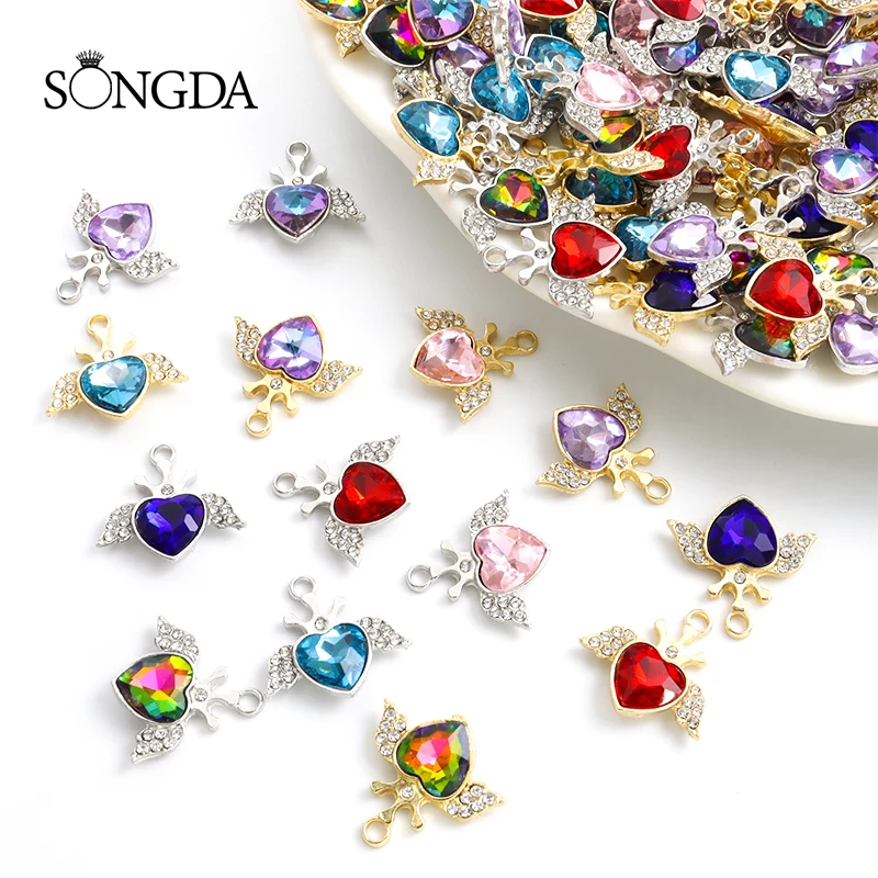 10pcs Love Heart-shaped Crystal Alloy Charms For Women's Necklace Earrings Pendant Jewelry Accessories DIY Making Craft Handmade
10pcs Love Heart-shaped Crystal Alloy Charms For Women's Necklace Earrings Pendant Jewelry Accessories DIY Making Craft Handmade