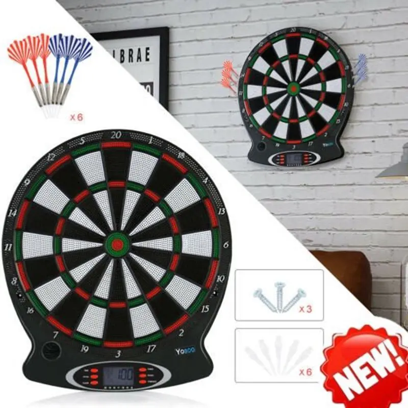 Free shipping Electronic Easy Hanging Dartboard with 6pcs Darts Safe Set for Classic Toys Indoor Outdoors Party Games
Free shipping Electronic Easy Hanging Dartboard with 6pcs Darts Safe Set for Classic Toys Indoor Outdoors Party Games