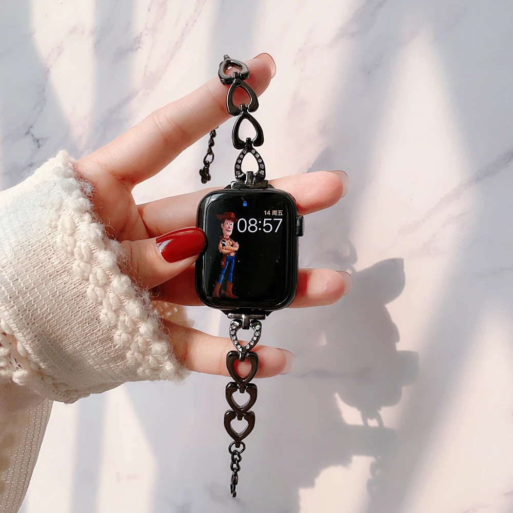 Металлический ремешок Love Heart для Apple Watch Band Ultra, браслет из цинкового сплава для iWatch Series 8 7 SE 6 3 4 5, 49 мм 41 мм 40 мм 44 45 38 мм
Металлический ремешок Love Heart для Apple Watch Band Ultra, браслет из цинкового сплава для iWatch Series 8 7 SE 6 3 4 5, 49 мм 41 мм 40 мм 44 45 38 мм