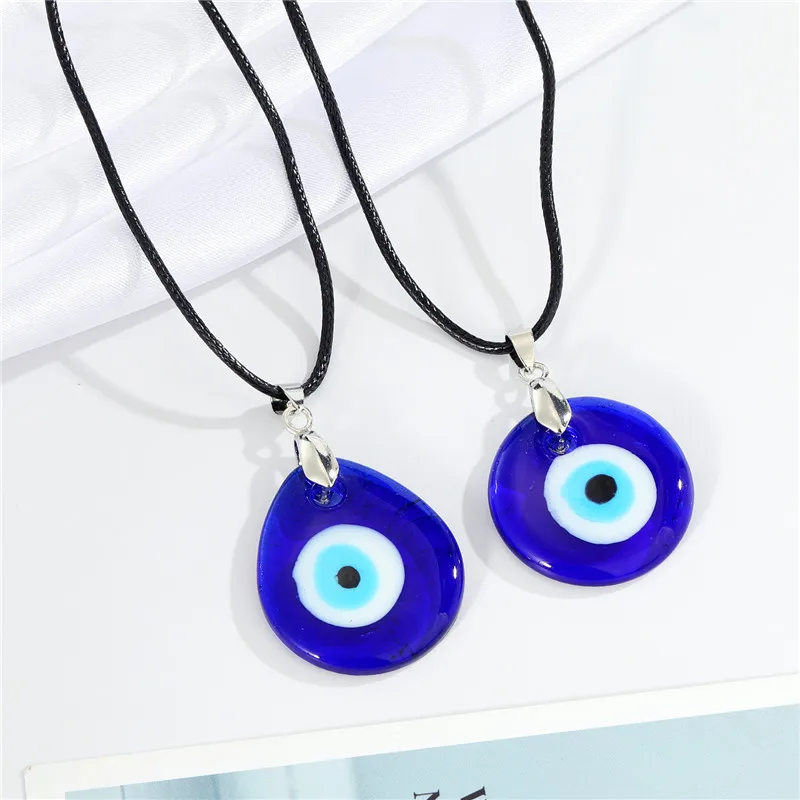 30mm Round Water Drop Coloured Glaze Blue Evil Eyes Necklaces Fashion Lucky Turkish Necklace For Friend Jewelry Gift
30mm Round Water Drop Coloured Glaze Blue Evil Eyes Necklaces Fashion Lucky Turkish Necklace For Friend Jewelry Gift