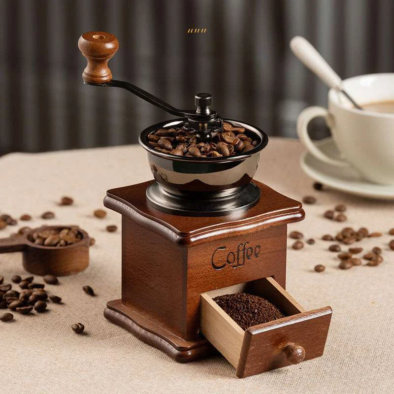 Wood Manual Coffee Grinder Ceramic Movement Bean Machine Household Grinder Vintage Coffee Machine
Wood Manual Coffee Grinder Ceramic Movement Bean Machine Household Grinder Vintage Coffee Machine