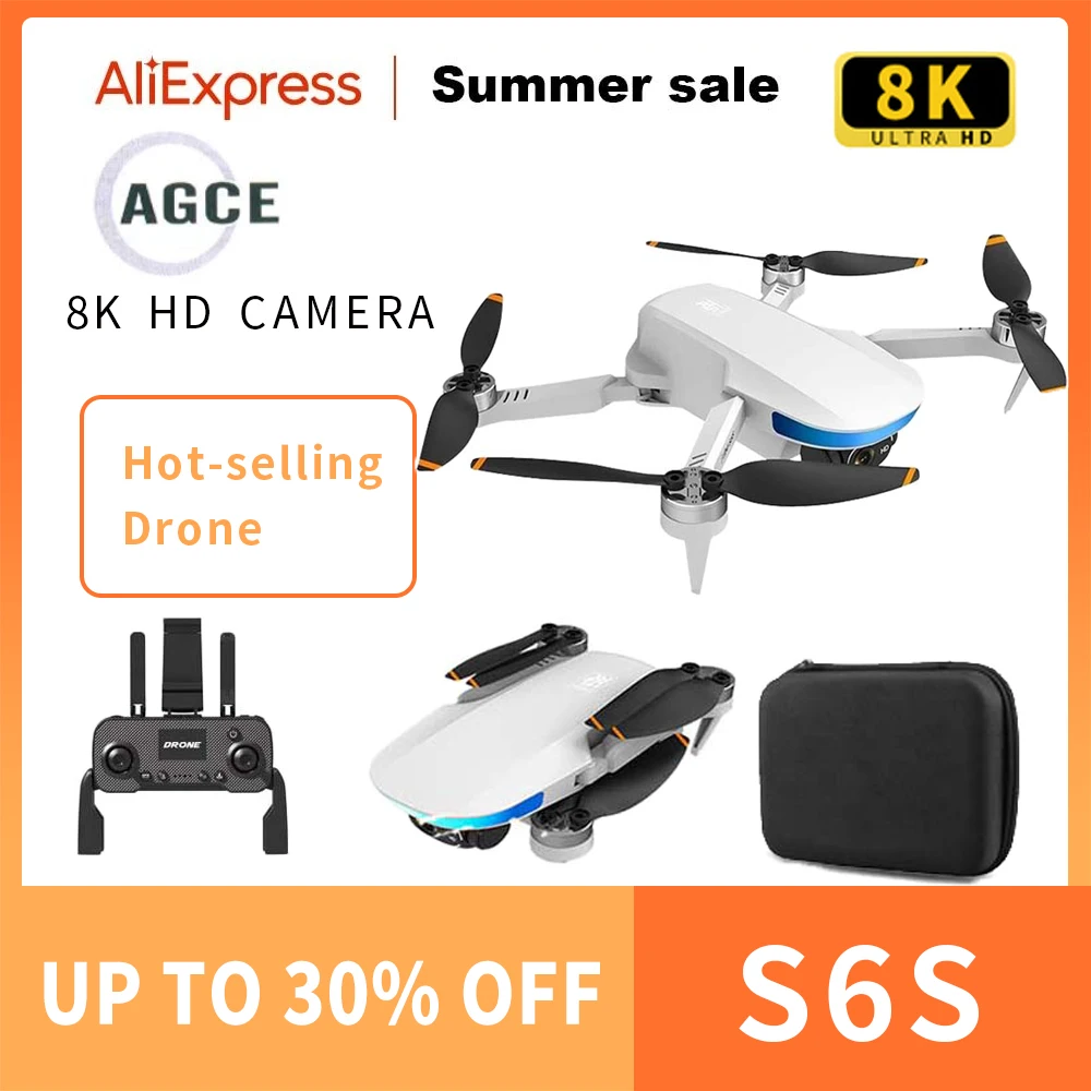 AGCE 2023 New S6S Mini GPS Drone 4K Profesional HD Dual Camera 5G WIFI FPV Brushless Folding Quadcopter RC Dron Helicopter Toy 
AGCE 2023 New S6S Mini GPS Drone 4K Profesional HD Dual Camera 5G WIFI FPV Brushless Folding Quadcopter RC Dron Helicopter Toy