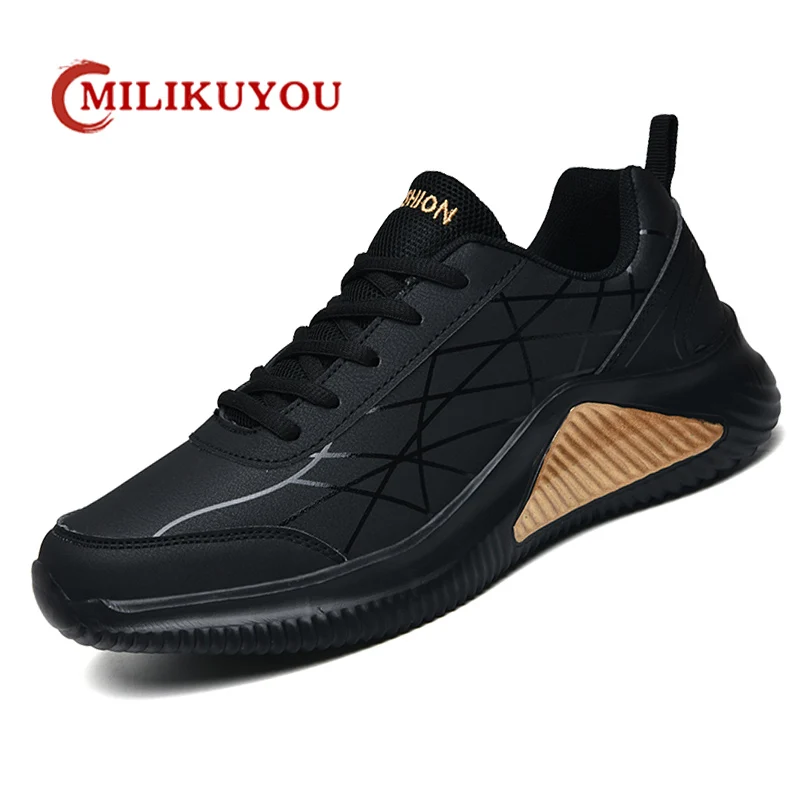 Brand Men's Sneakers Waterwoof Leather Sneakers Men Running Shoes Lightweight 2022 Outdoor Man Vulcanize Shoes Zapatillas Hombre
Brand Men's Sneakers Waterwoof Leather Sneakers Men Running Shoes Lightweight 2022 Outdoor Man Vulcanize Shoes Zapatillas Hombre