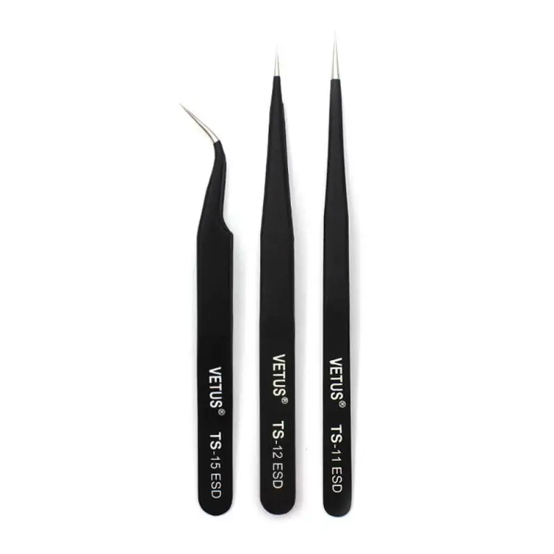 ESD Anti-Static Stainless Steel Tweezers Precision Maintenance Industrial Repair Curved Tool Home Working Model Making Hand Tool
ESD Anti-Static Stainless Steel Tweezers Precision Maintenance Industrial Repair Curved Tool Home Working Model Making Hand Tool