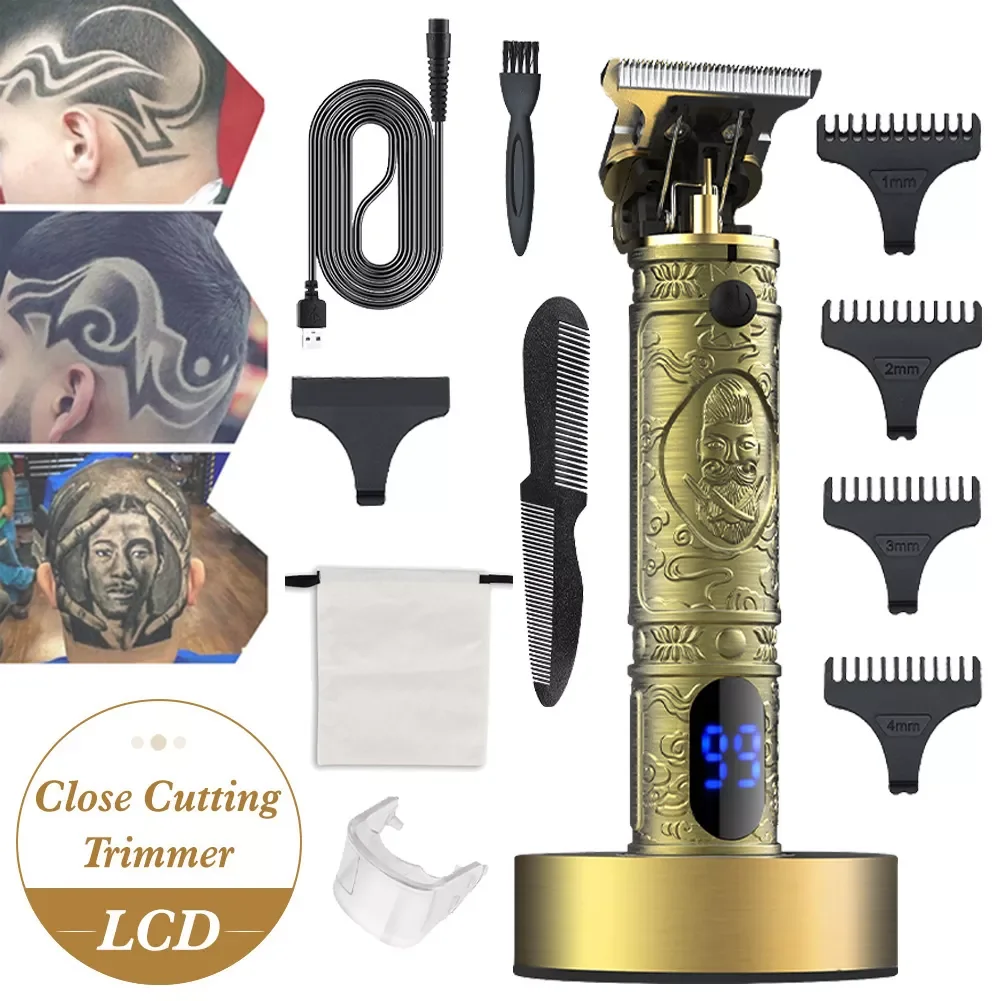 NEW2023 10W Men Hair Trimmer Cordless T-Blade Hair Clipper Rechargeable Beard Shaver Hair Cutting Machine With 4 Guide Combs
NEW2023 10W Men Hair Trimmer Cordless T-Blade Hair Clipper Rechargeable Beard Shaver Hair Cutting Machine With 4 Guide Combs