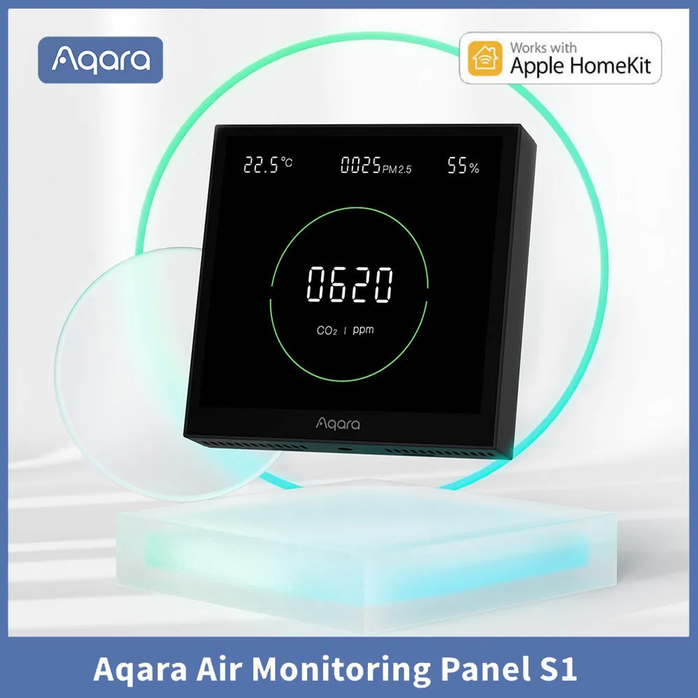 Aqara Air Quality Monitor Panel S1 Omni Directional Air CO2 PM2.5 Temperature Humidity Monitoring For Homekit Aqara Home App
Aqara Air Quality Monitor Panel S1 Omni Directional Air CO2 PM2.5 Temperature Humidity Monitoring For Homekit Aqara Home App