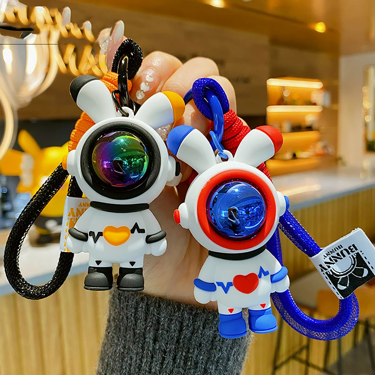 Astronaut Hand Rope Buckle Cosmic Ecg Rabbit Key Chain Fashion Car Key Backpack School Bag Pendant Accessories Gift Wholesale
Astronaut Hand Rope Buckle Cosmic Ecg Rabbit Key Chain Fashion Car Key Backpack School Bag Pendant Accessories Gift Wholesale