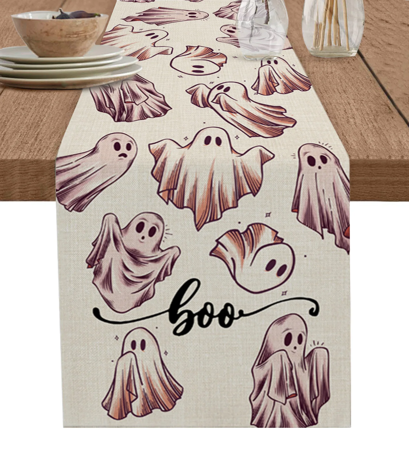 Halloween Pumpkin Ghost Bat Table Runner Home Wedding Table Flag Mat Table Centerpieces Decoration Party Dining Long Tablecloth
Halloween Pumpkin Ghost Bat Table Runner Home Wedding Table Flag Mat Table Centerpieces Decoration Party Dining Long Tablecloth