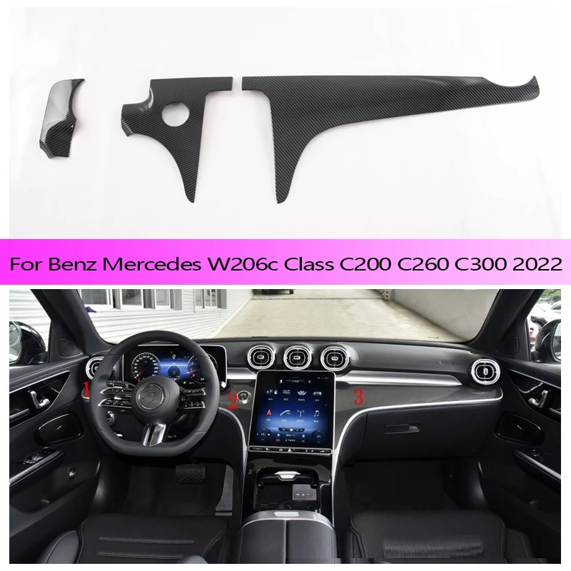 Carbon Fiber Center Control Panel Dashboard Strips Trim for Benz Mercedes W206 C Class C200 C260 C300 2022
Carbon Fiber Center Control Panel Dashboard Strips Trim for Benz Mercedes W206 C Class C200 C260 C300 2022