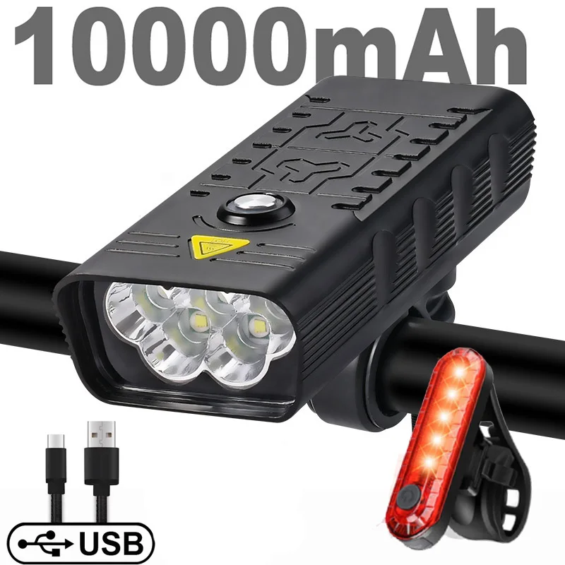 WasaFire 5 LED MTB Bicycle Lights 10000MAH USB Rechargeable Bike Light Flashlight Outdoor Cycling Bike Accessories As Power Bank
WasaFire 5 LED MTB Bicycle Lights 10000MAH USB Rechargeable Bike Light Flashlight Outdoor Cycling Bike Accessories As Power Bank