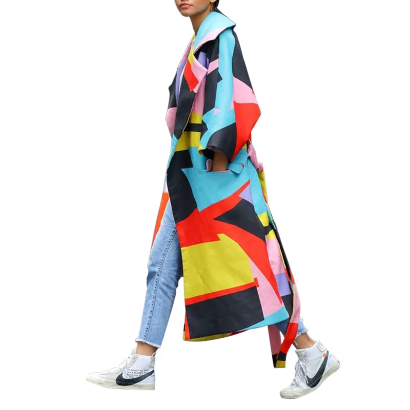 Autumn And Winter European And American New Women's Casual Color Matching Long Sleeve Lapel Coat Coat Women Coat Women
Autumn And Winter European And American New Women's Casual Color Matching Long Sleeve Lapel Coat Coat Women Coat Women