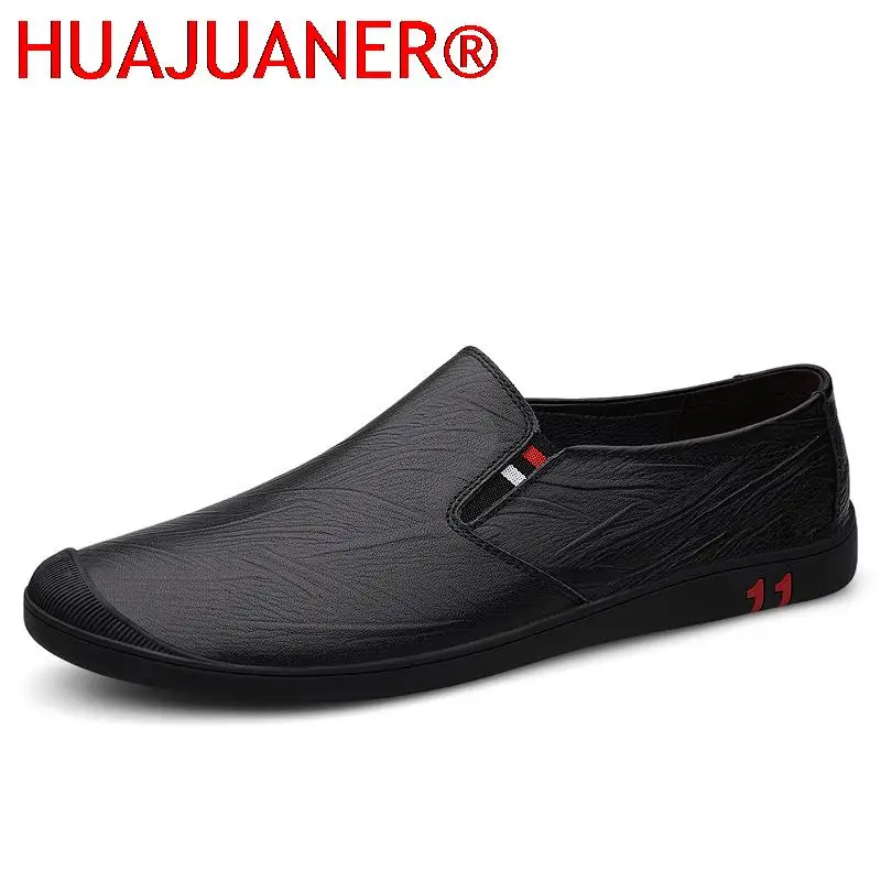 

Luxury Mens Loafers Classic Office Genuine Leather Lofer Shoes Men Driving Comfortable Slip-On Casual Fashion Mocasines Business