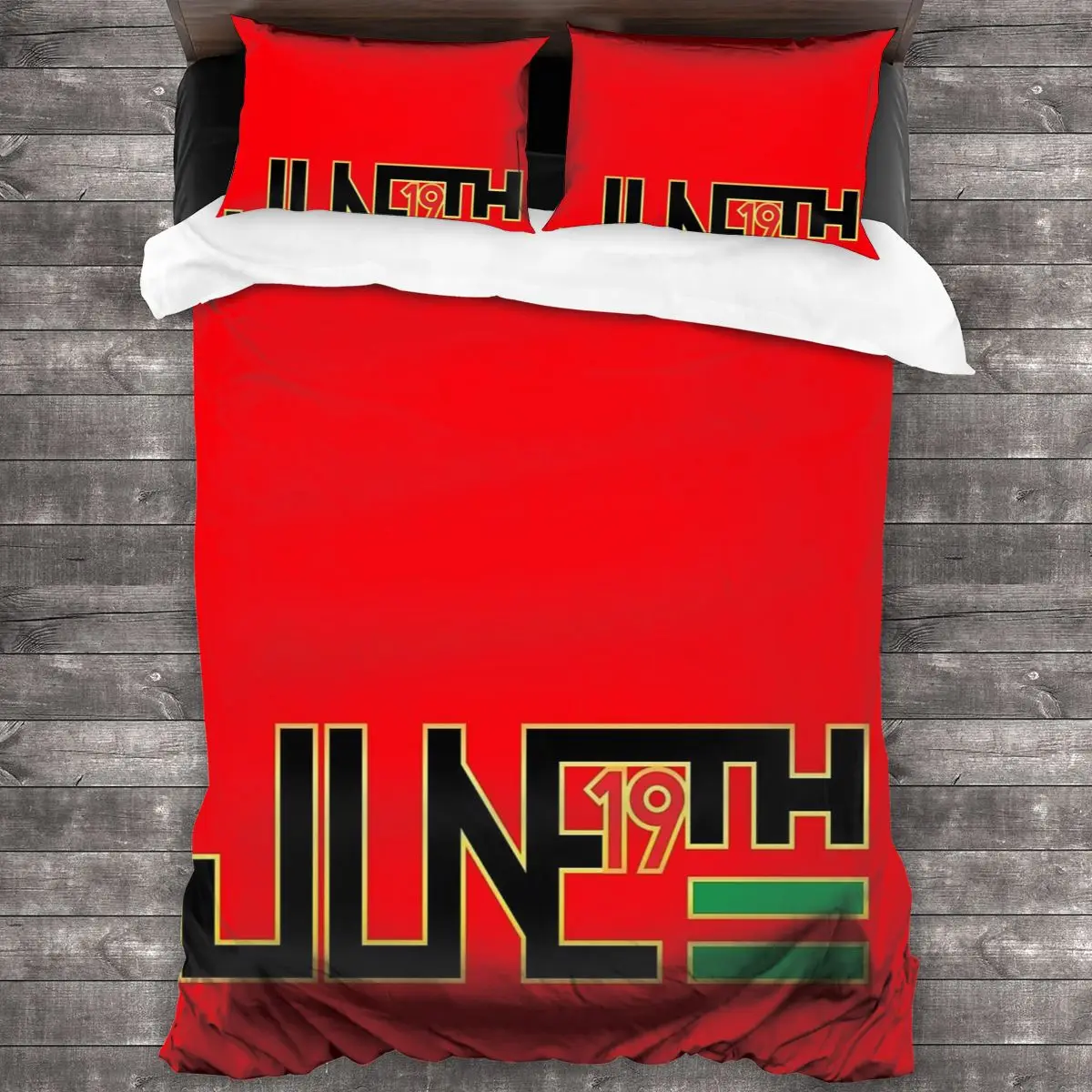 JUNETEENTH Logo Soft Microfiber Comforter Set with 2 Pillowcase, Quilt Cover With Zipper Closure King Size Comforter Cover
JUNETEENTH Logo Soft Microfiber Comforter Set with 2 Pillowcase, Quilt Cover With Zipper Closure King Size Comforter Cover