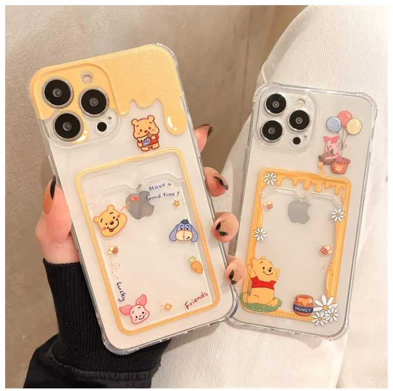 Bandai Cartoon Winnie the Pooh Tigger Piglet Clear Silicon Phone Case For iPhone 7 8 Plus XR Xs Max 11 12 13 Pro Max Card Bag
Bandai Cartoon Winnie the Pooh Tigger Piglet Clear Silicon Phone Case For iPhone 7 8 Plus XR Xs Max 11 12 13 Pro Max Card Bag